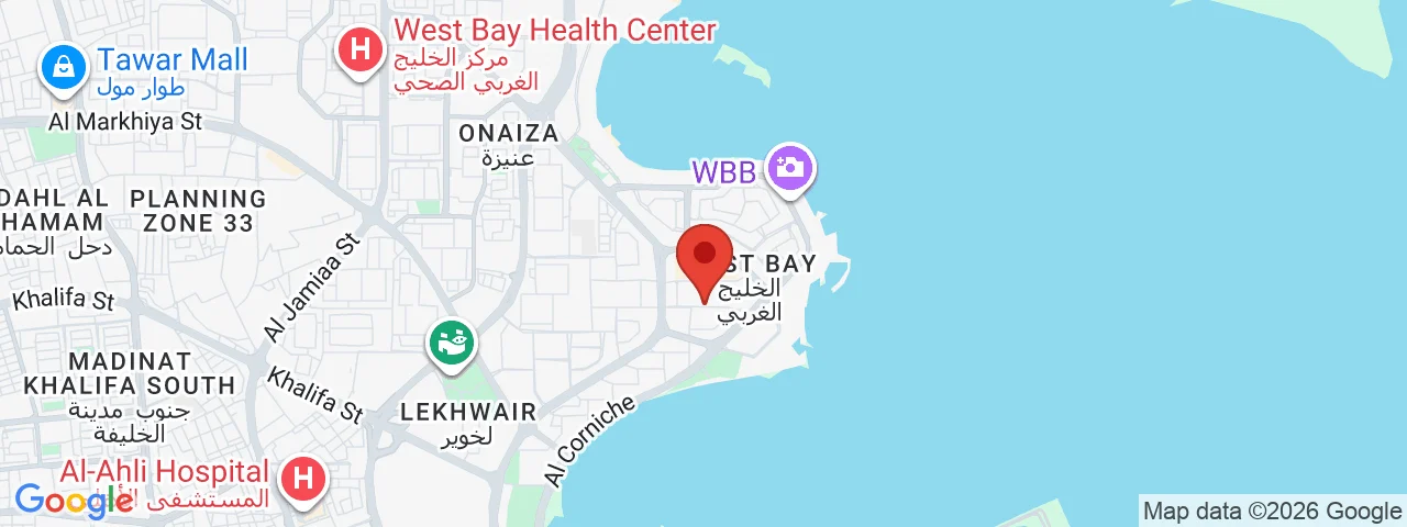 خريطة موقع مركز الدوحة للمعارض